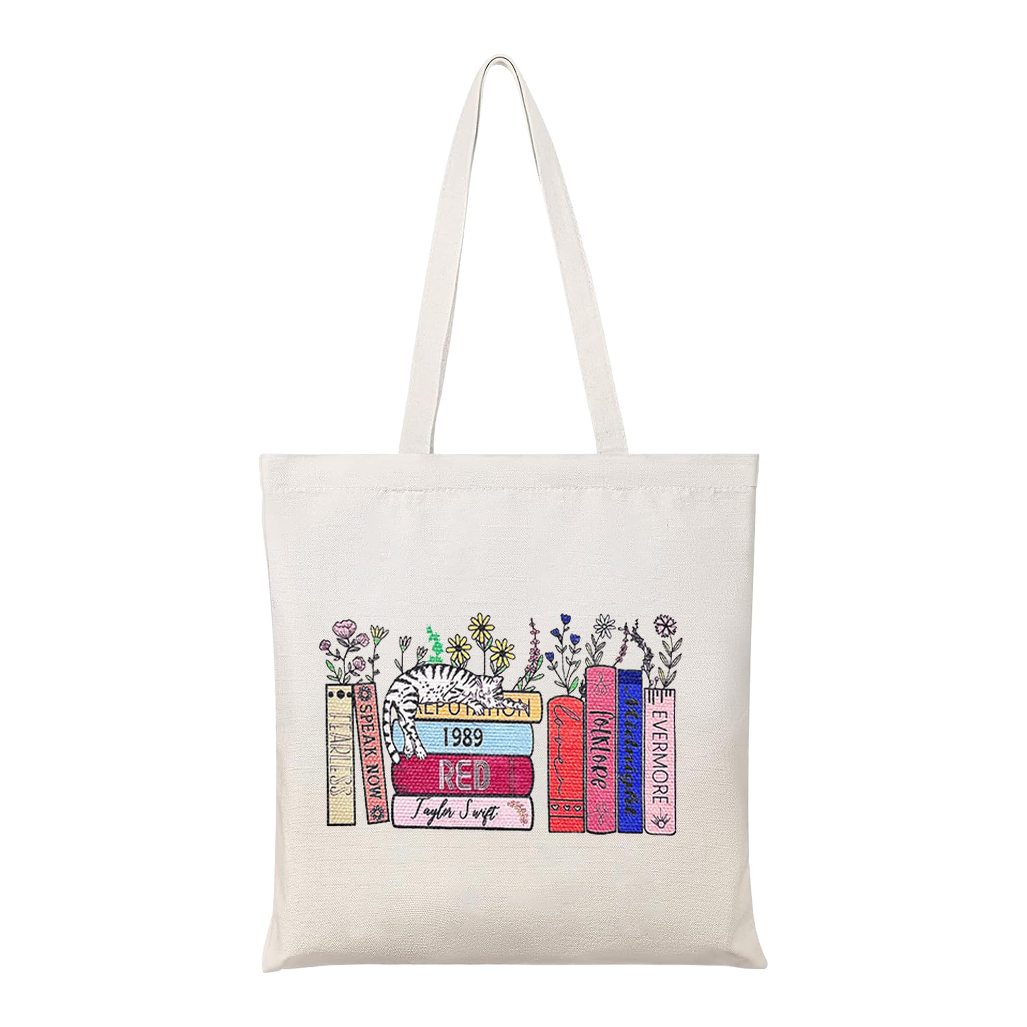 Allaugh Teacher Appreciation Gifts for Women: Thank You Teacher Gifts Canvas Bags Reusable End of Year/Graduation/Retirement