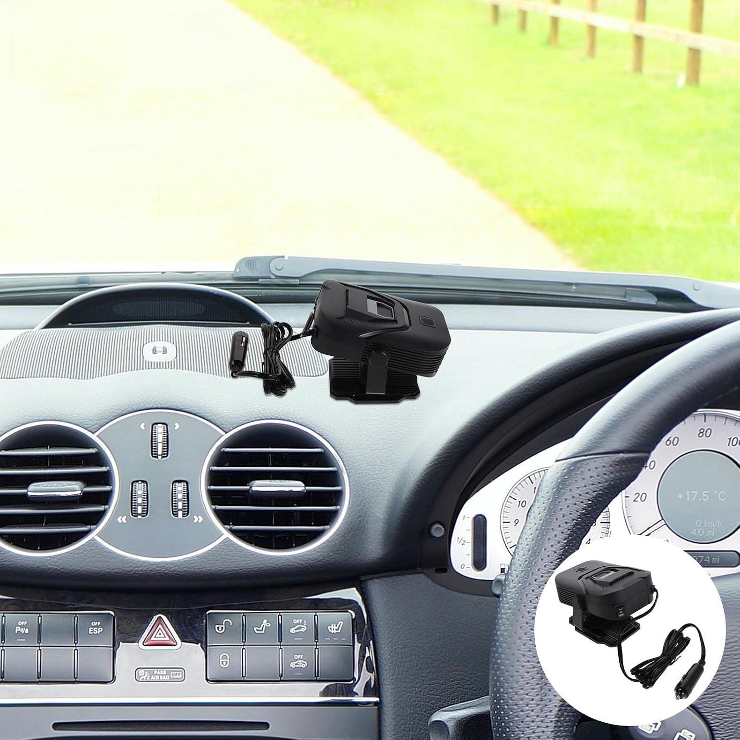 Car Heater Defroster 12v 150w Portable Windshield Defogger