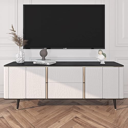 Miniatura 3 de Livelynine Papel tapiz con textura de cocodrilo de 15.8 x 394 pulgadas, para pegar y despegar, papel tapiz moderno blanco para paredes de