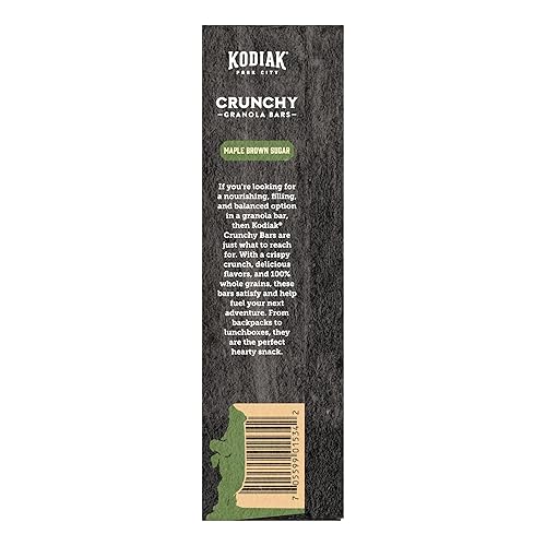 Miniatura 10 de Kodiak - Barras de granola crujiente, azúcar morena de arce, alto contenido de proteínas, 100% granos integrales, 1 caja con 6 bolsas (12 barras)