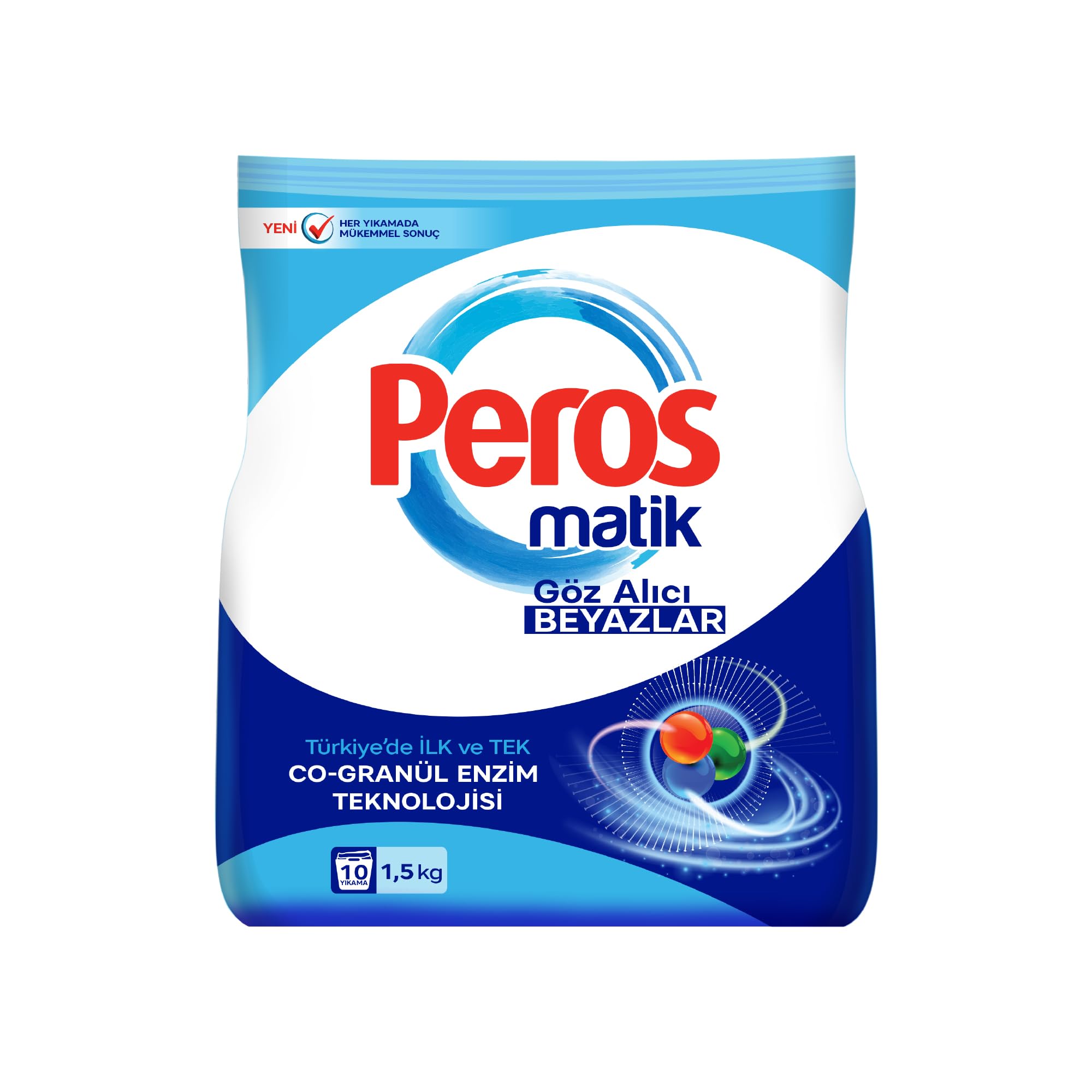 Peros Toz Çamaşır Deterjanı Göz Alıcı Beyazlar 1500 G