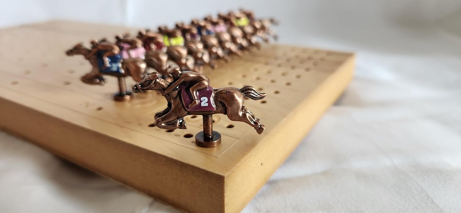 Horse Race Game Replacement Metal Horses - Set of 11 Numbered & Colored Pegs - 1.5 Inch - Fits 1/8 Inch Holes