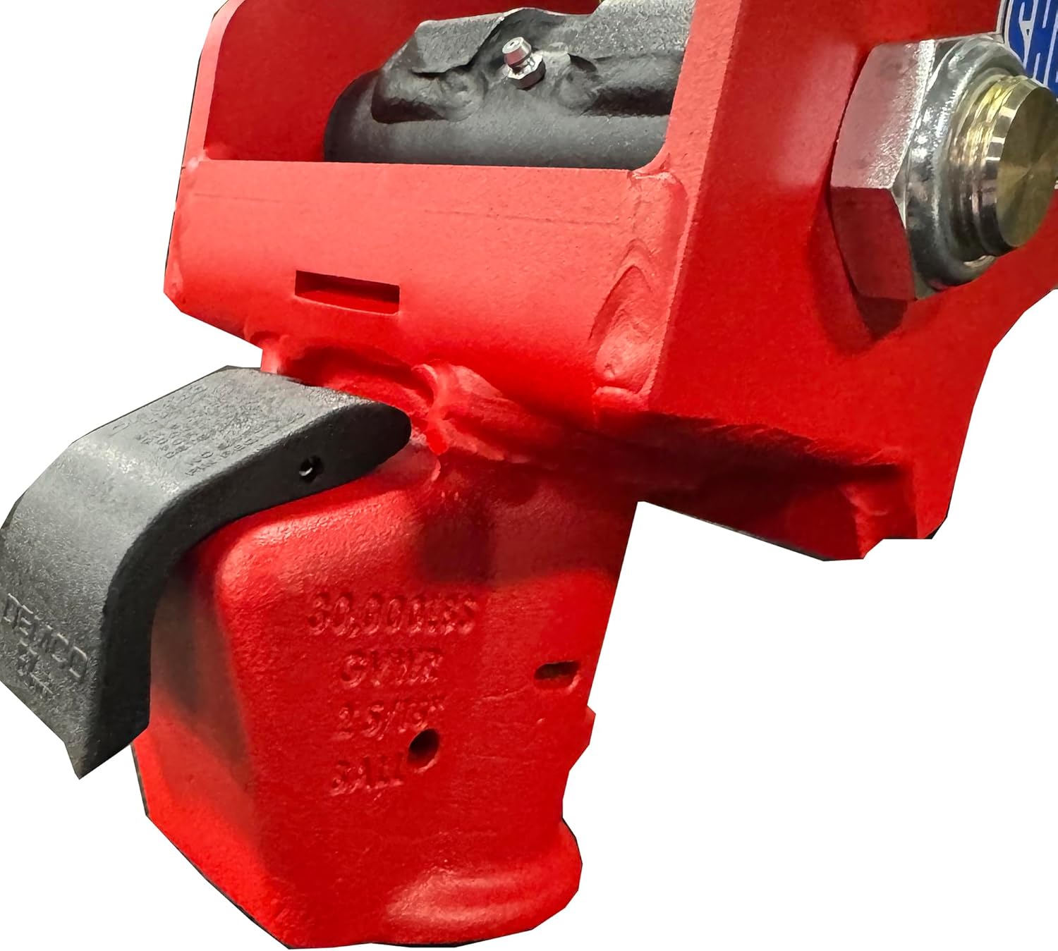 Shocker 30K Gooseneck Surge Air Hitch & Demco Coupler for 2-5/16" Ball, Round Multi-Fit Stem