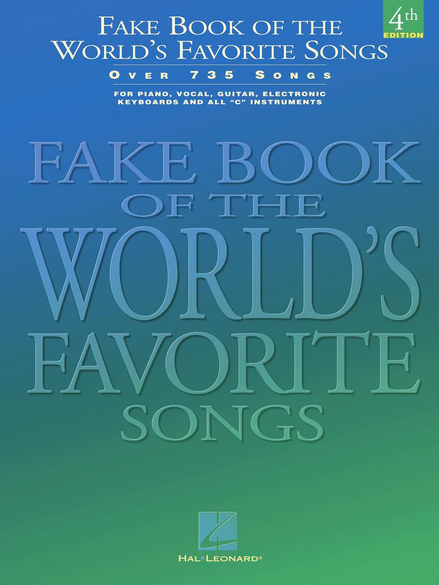 Fake Book of the World's Favorite Songs partitions de musique chansons célèbres piano