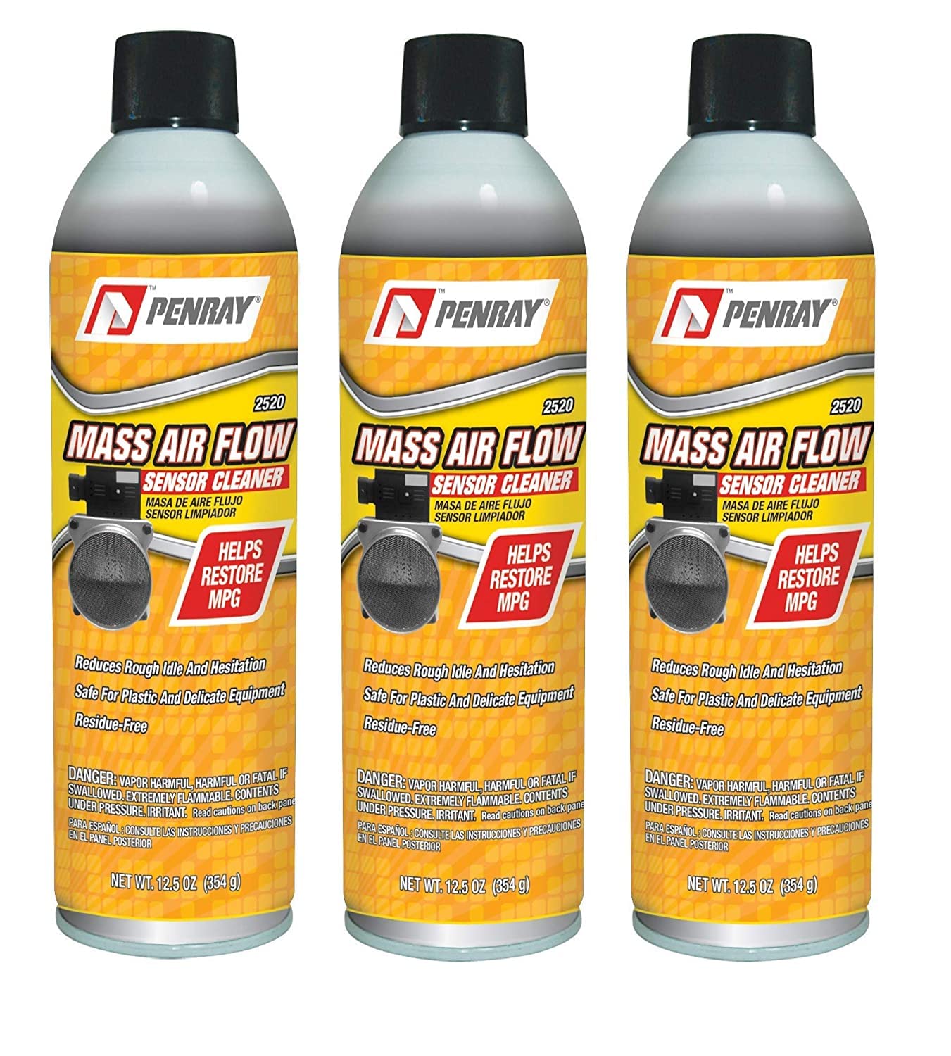The Penray Companies Mass Air Flow Sensor Cleaner 3 Pack Set