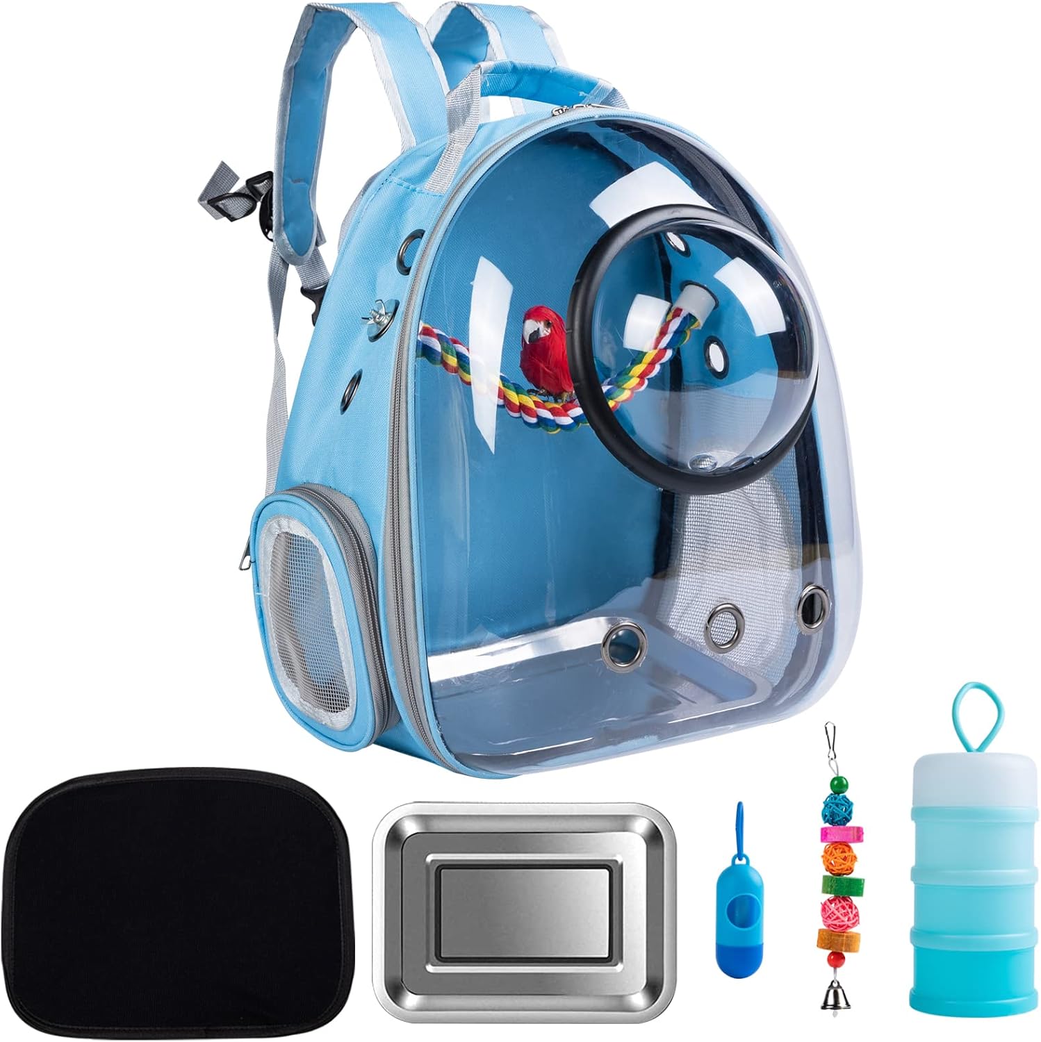 Bird Carrier Backpack Travel Cage Lightweight Breathable