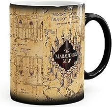 KEYIGOU Harry Potter Inspired Marauders Map Morphing Mug Color Changing Coffee Mug Heat-Sensitive Reactive Ceramic Cup (Harry Potter)