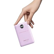 VEEKTOMX Power Bank 10000mAh 22,5W PD3.0 QC 3.0 Powerbank Mini USB C Caricabatteria Portatile Ricarica Rapida con Display a LED Compatibile con iPhone Huawei Xiaomi Tablets ecc. (Viola)