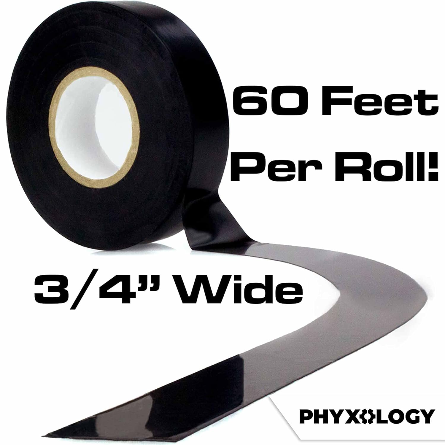 Professional-Grade Black Electrical Tape 5 Pk 3/4in x 60 ft. Flame Retardant, UV & Weather Resistant Vinyl. UL & CSA Certified for Indoor/Outdoor Use. Pro Adhesive Insulates Up to 600V & Resists Heat