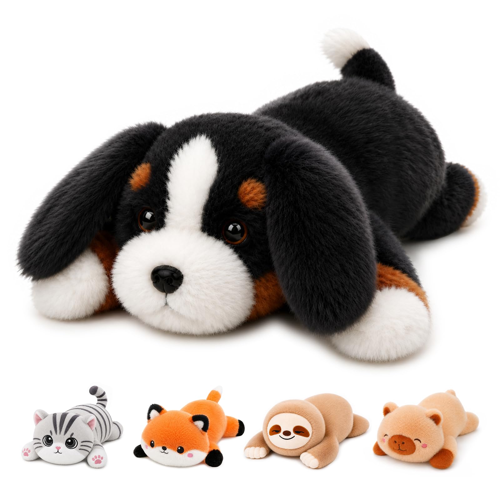 Bernese Mountain Dog Weighted Stuffed Animal Plush Toy(27 cm, 0.32 kg)