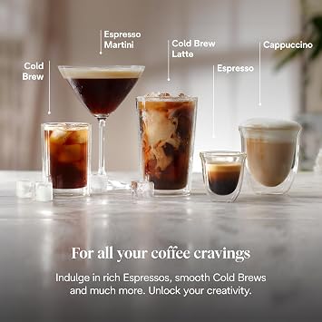 De'Longhi Dedica Duo EC890.GR, Traditional Barista Pump Machine, Espresso And Cold Brew, Manual Coffee Machine With My LatteArt Steam Wand, 15cm Wide, 2 Espresso, Touch Display, Mug up to 13cm, Green