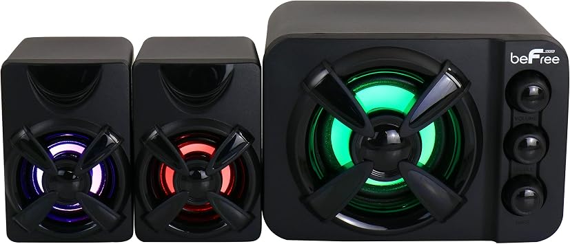 beFree Sound Color LED 2.1 نظام مكبرات الصوت للألعاب