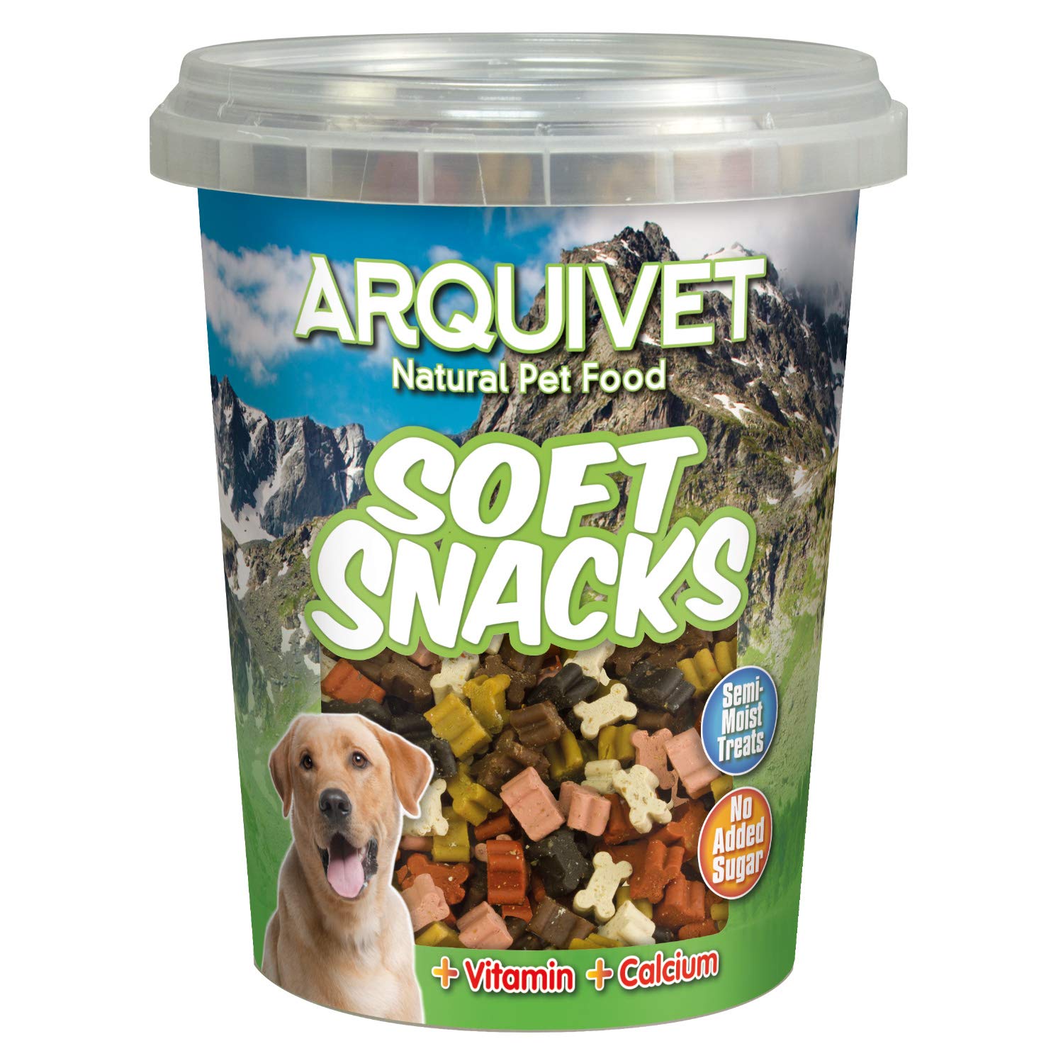 ARQUIVET Soft Snacks para Perro Mini huesitos Mix 300 gr - Snacks en Forma de Mini huesitos - Golosinas, chuches, premios y recompensas caninas - Alimento complementario
