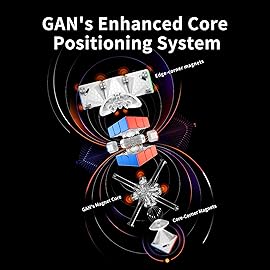 GAN 11 M Pro, 3x3 Magnetic Speed Cube, Magic Puzzle Cube Toy Stickerless Cube Frosted Surface (Black Internal)