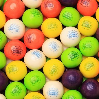 Gumballs for Gumball Machine - 1 Inch Large Gum Balls - Tropical Fruit Big Gum Ball - 2.4 Lb Machine Refills - 1" Gumballs - Bulk Gum for Kids - Assorted Chewing Gum