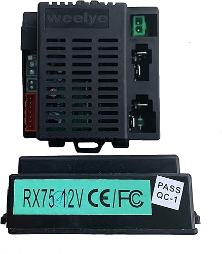 Miniatura 2 de Wellye RX75 12V coche eléctrico para niños 2.4G Control Bluetooth y accesorios receptores, piezas de repuesto para automóviles eléctricos para niños