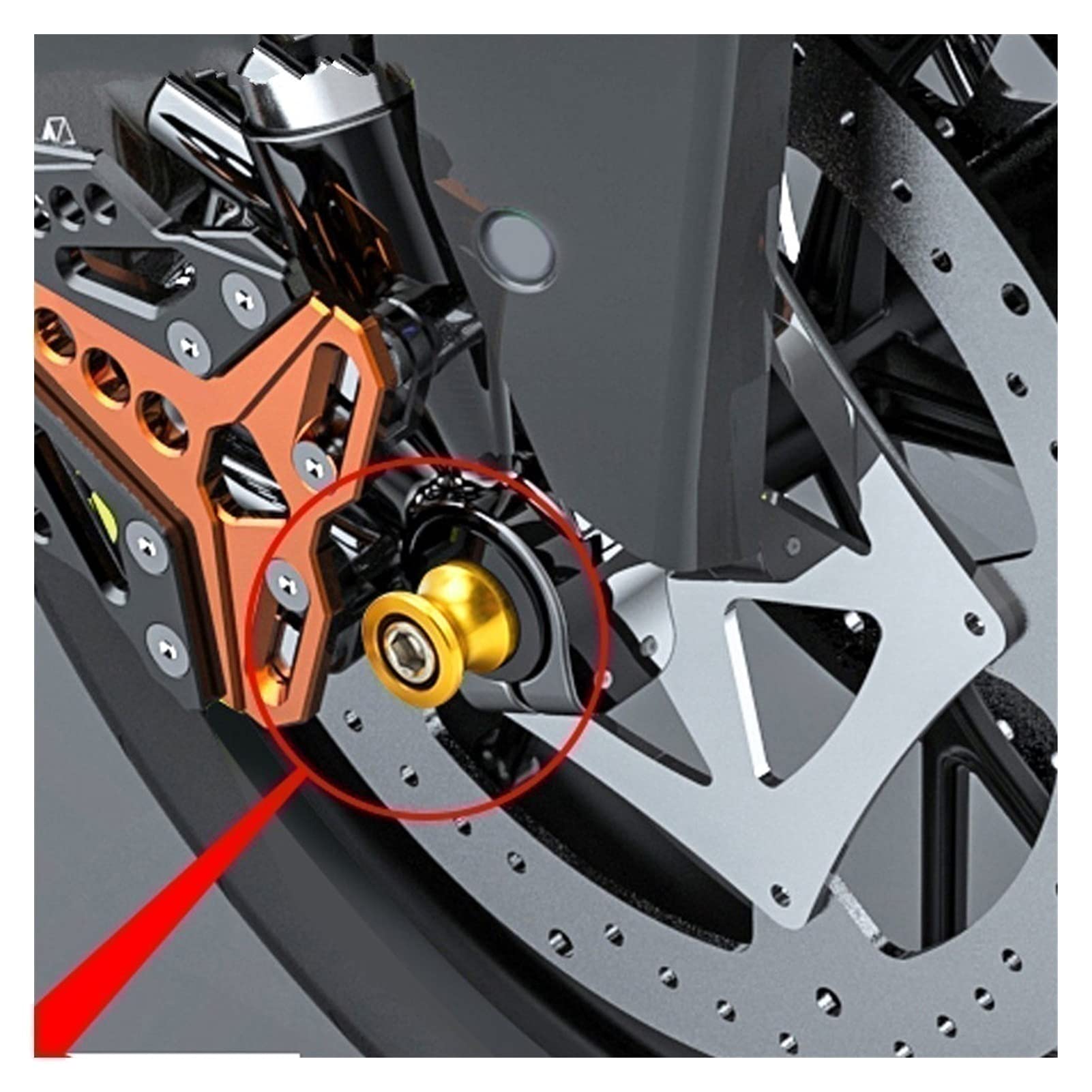 Slider Forcellone CNC Dlewarm Per TDM850 (1991-2020) E TDM900 (2004-2015) | Stand Paddock In Alluminio 6mm, Colore Blu