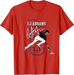 License Champs | Washington Baseball Fans | CJ Abrams MLBCJBRA3004 T-Shirt