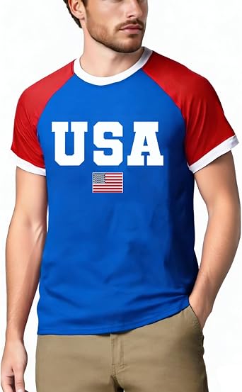 National Flag Shirt Men Soccer Lovers Tee 2026 Soccer Event Fan Soccer Tops Argentina Brazil USA Mexico Canada