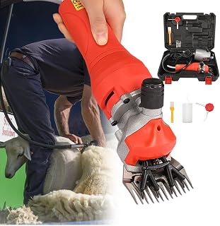 Professional Electric Sheep Clipper 1000W 2800r/min Sheep Shearing Machine for Sheep Goat Alpaca Camel and Angora Rabbit Hair Red