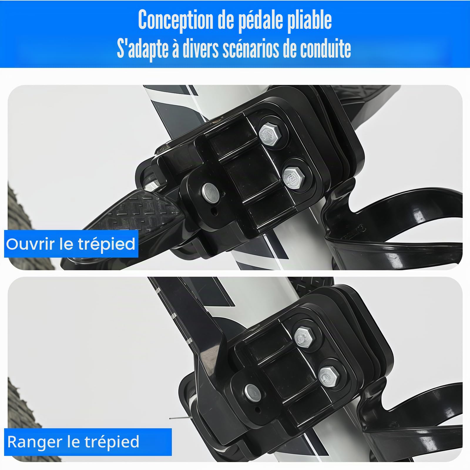 BORDEAG Siège enfant de vélo avant - Siège de vélo monté à l'avant - Pour enfants de 1 à 8 ans - Siège de vélo avant amovible - Pour les excursions en famille