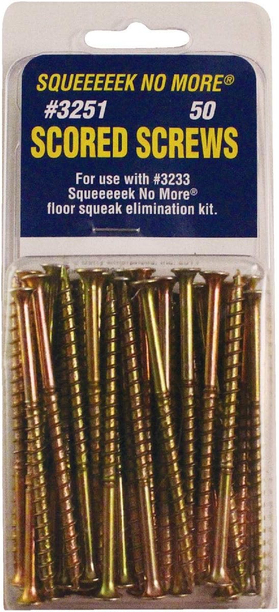 O'Berry Enterprises 3251 Squeak Replacement Screw (50 Count), Pack of 1, Yellow