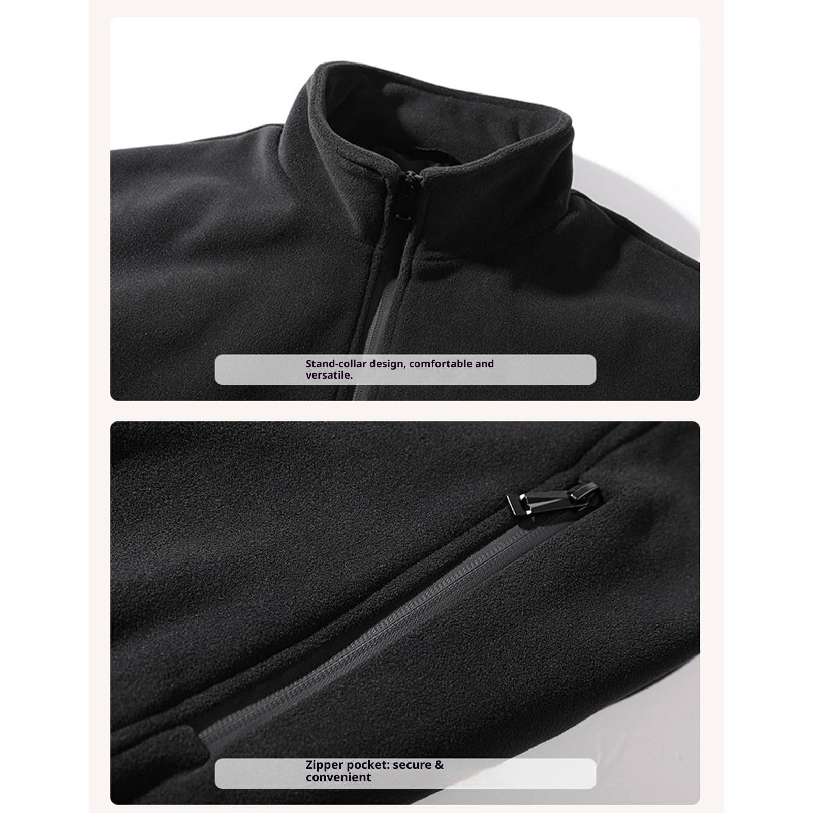 Vestes polaires chauffantes pour femmes et hommes, avec batterie, manteau chauffant à fermeture éclair, vestes rechargeables pour les activités de plein air