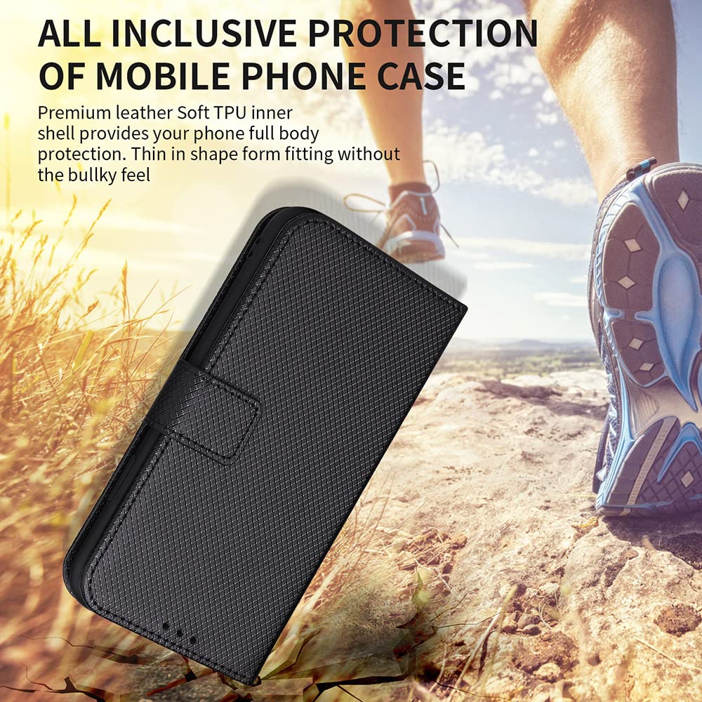 PEIYE Rilievo Cover per Realme C67 4G, Custodia Libro Flip in PU Pelle Portafoglio, Case Antiurto Soft con Porta Carte e Chiusura Magnetica, Funzione Stand -Blu