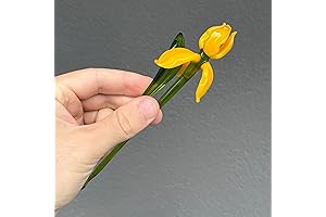 Handcrafted Glass Iris Flower Decorations