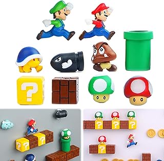 AAGWW 10枚 冷蔵庫のマグネット 立体 カートゥーン アニメ 磁石 磁性シート アイデア 装飾品