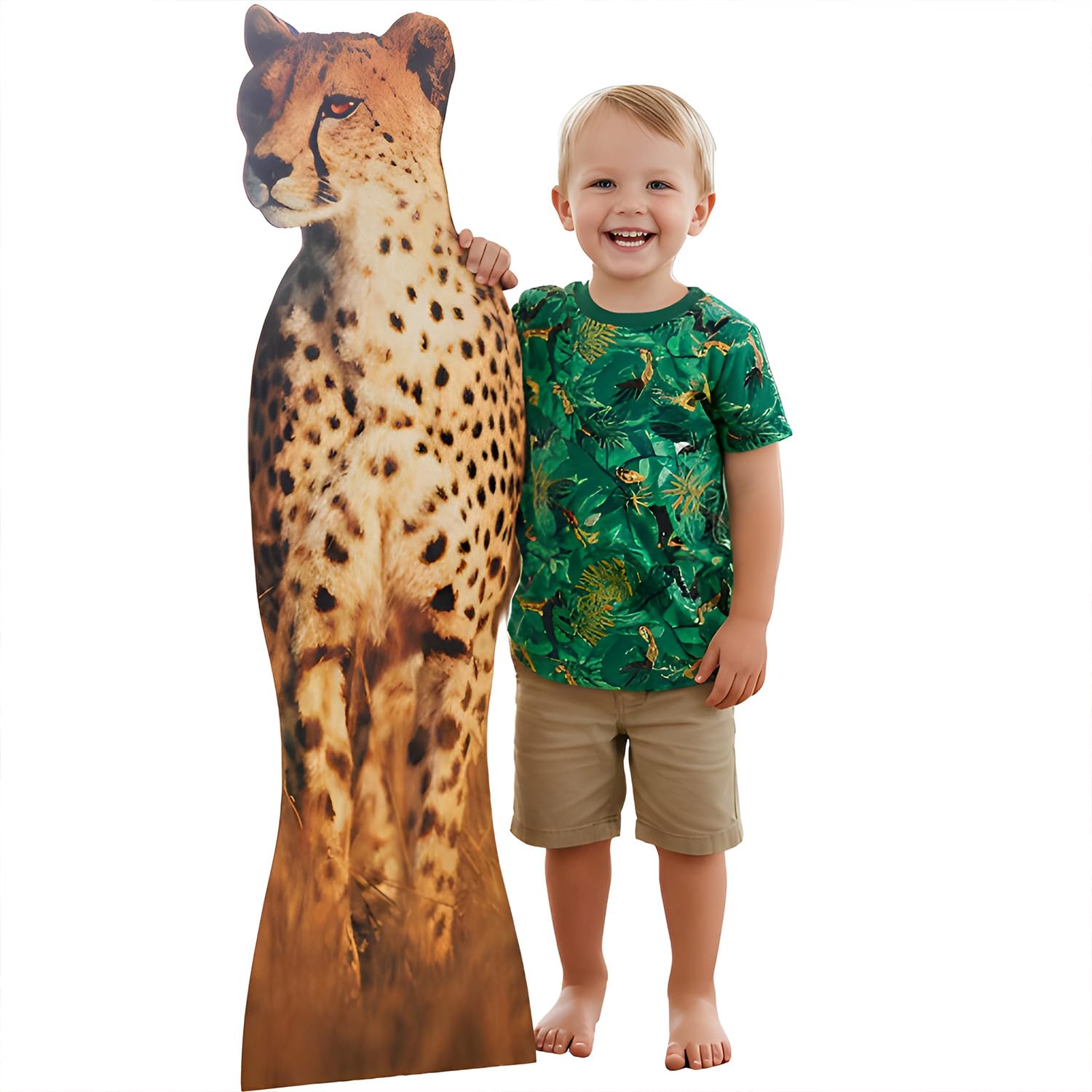 Centre de table guépard Fun Express pour anniversaire safari et décoration de fête d'enfants
