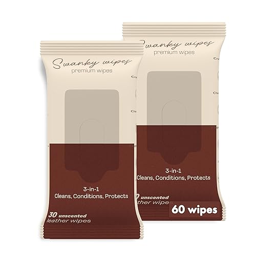 Swanky Leather Wipes - Leather Cleaner and Conditioner for Purses,