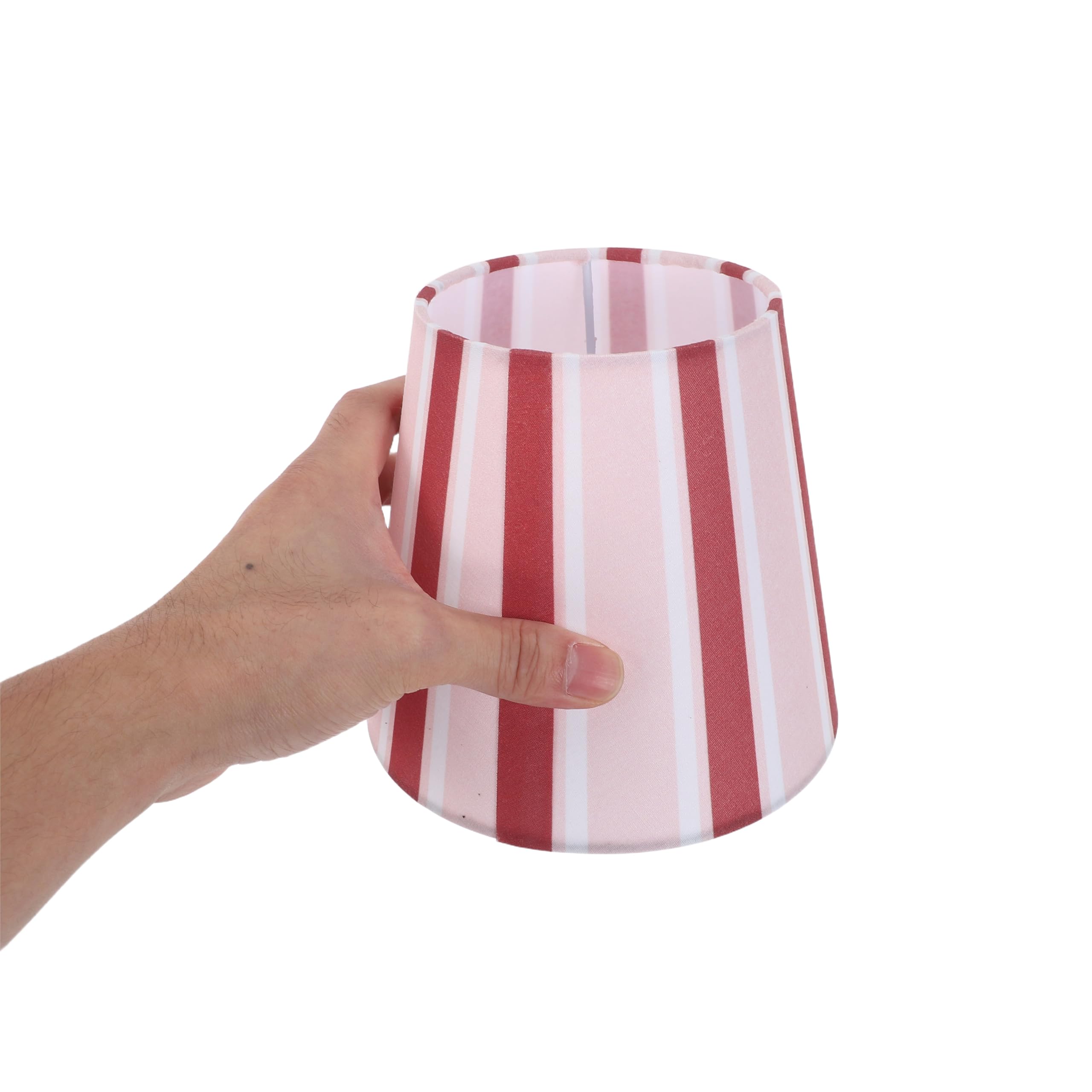 NUOBESTY Paralume a Campana a Strisce Verticali 10X15X135 CM per Lampada da Tavolo e Piantana Sostituzione Paralume Piccolo per Camera Ufficio e Hotel