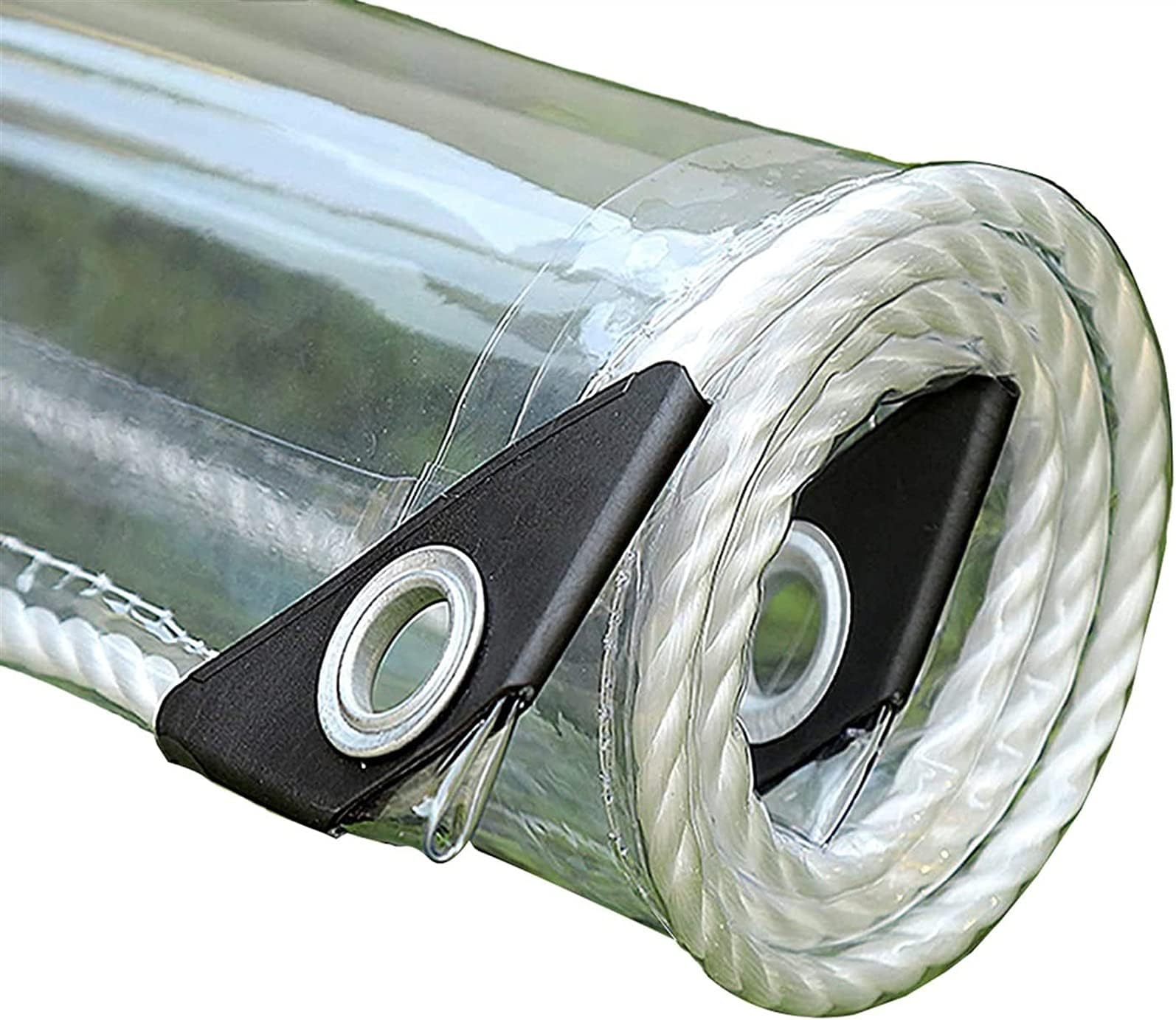 Tarp HUA Transparent Tarp, Heavy-duty Waterproof Tarpaulin, Sun-shading Wind-proof And Rain-proof Cloth, 100% Anti-UV, For Indoor & Outdoor (Size : 2x1.5m)
