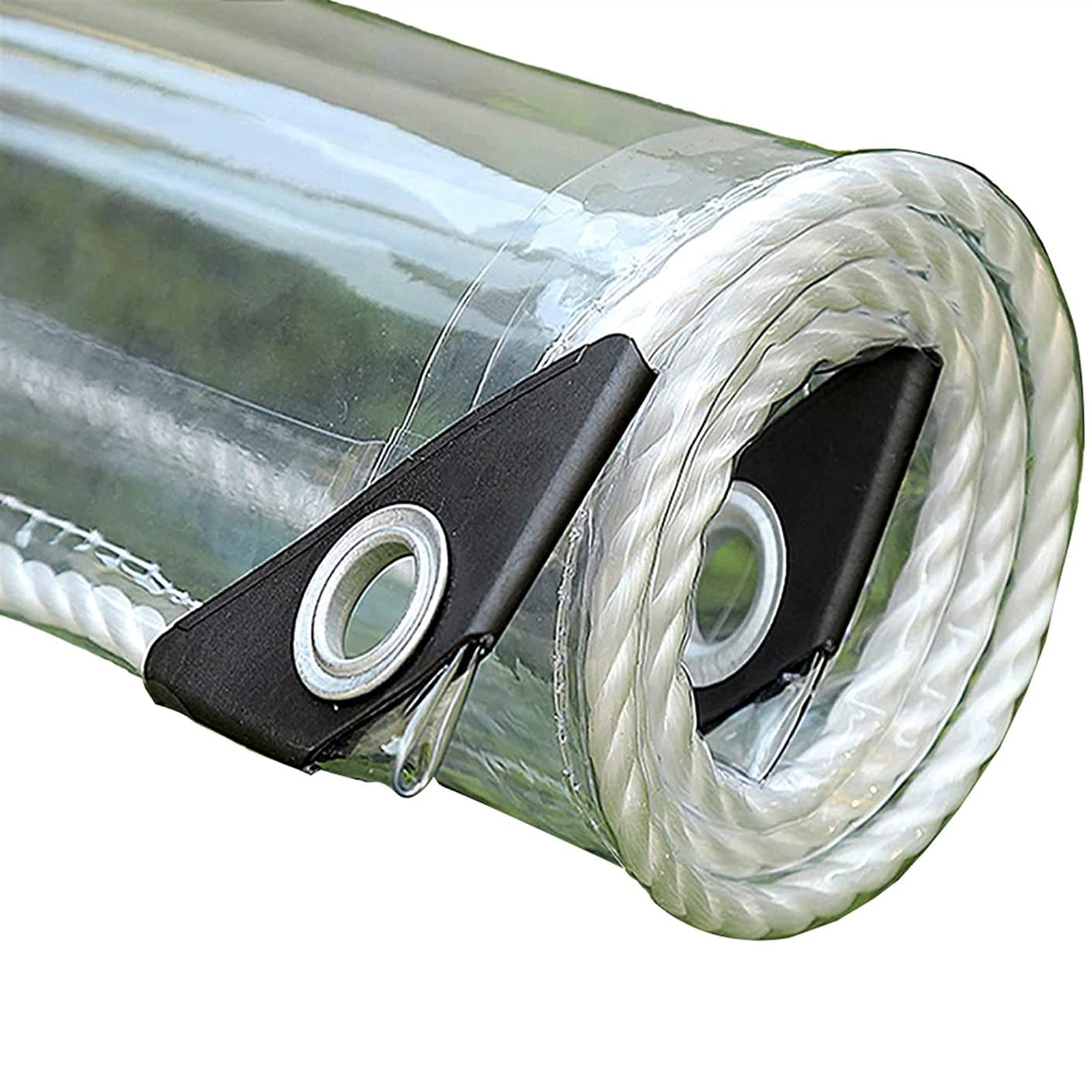 Tarp HUA Transparent Tarp, Heavy-duty Waterproof Tarpaulin, Sun-shading Wind-proof And Rain-proof Cloth, 100% Anti-UV, For Indoor & Outdoor (Size : 2x1.5m)