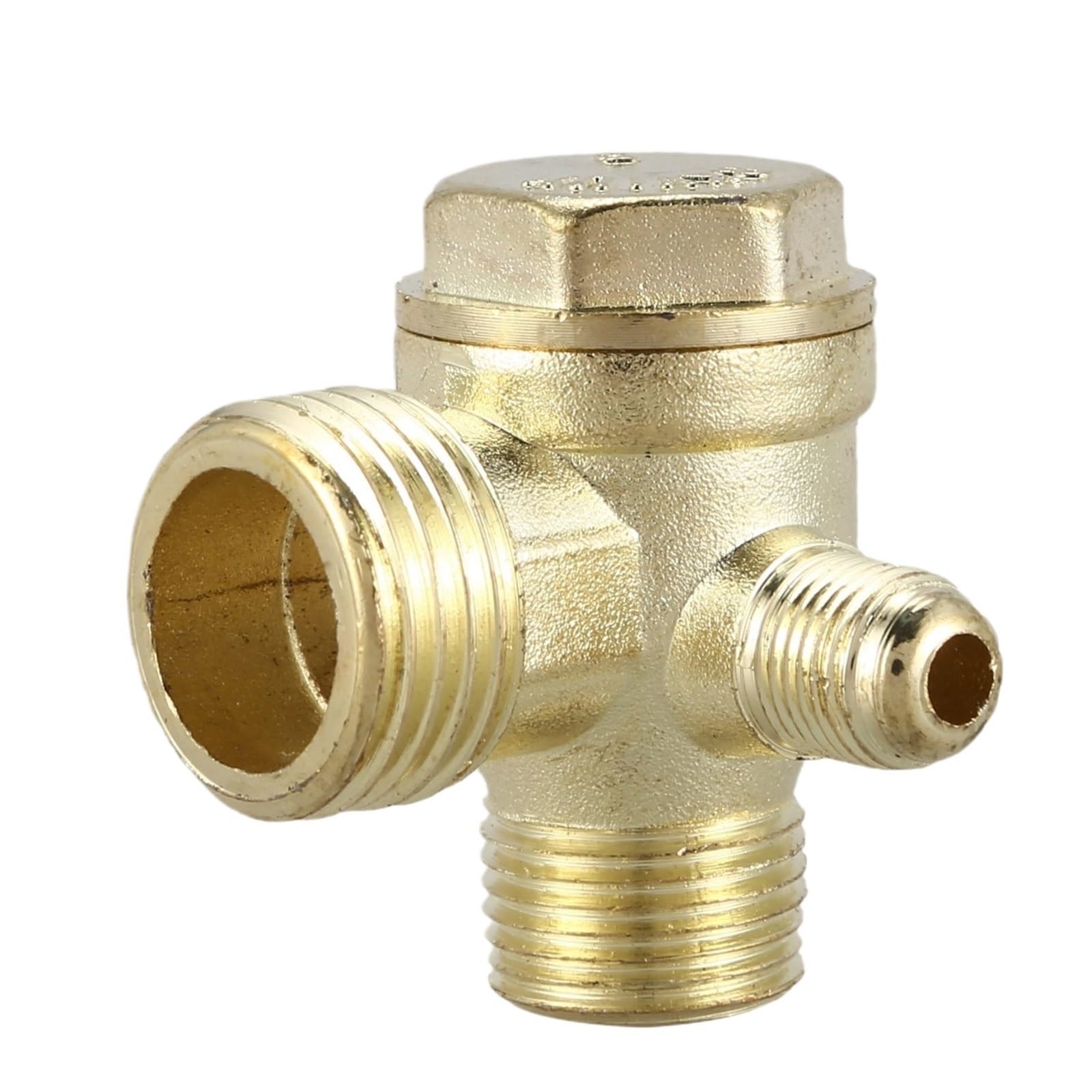 Clapet anti-retour compresseur d'air anti-fuite en métal 3 voies mâle 3/8 1/2 PT 2/5 pouce