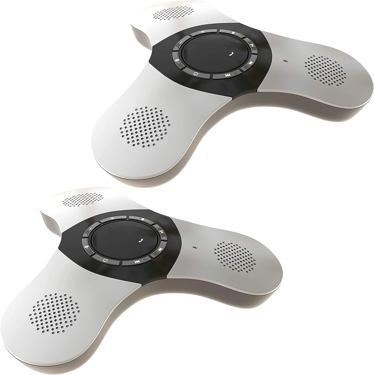 Skywin Bluetooth Conference Speaker with Microphone, 2 Pack Portable Wireless Speaker for Office Desk, Computer, and Laptop, Bluetooth Microphone for Conference Room, and PC, Smart Speakerphone Skywin Bluetooth Conference Speaker with Microphone, 2 Pack Portable Wireless Speaker for Office Desk, Computer, and Laptop, Bluetooth Microphone for Conference Room, and PC, Smart Speakerphone