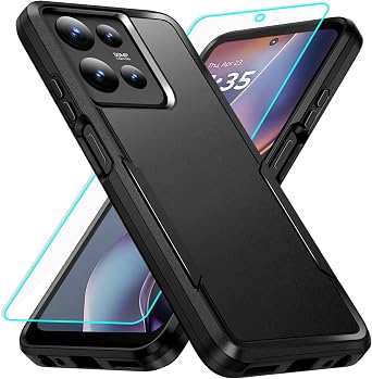 for Motorola Moto G 2025 Case with Screen Protection Heavy Duty Protective Shockproof and Scratch Proof Cell Phone case for Moto G 5G 2025 Black