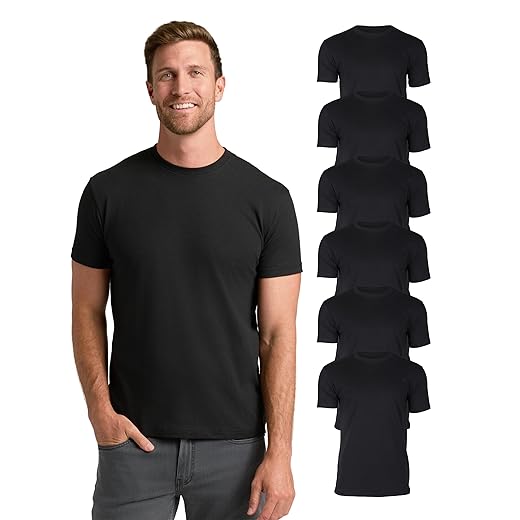 True Classic Mens T-Shirts – Short Sleeve Crew Neck T Shirts for Man, Cotton Blend Plain Novelty Men's T-Shirts