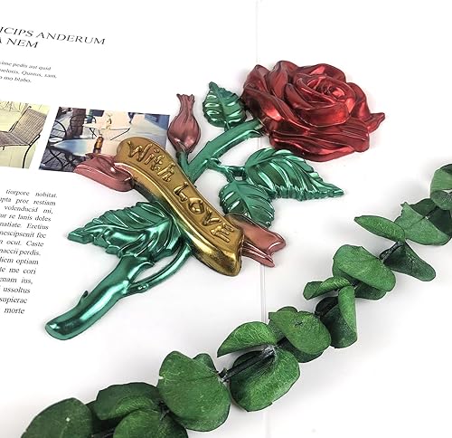 Miniatura 4 de Molde de resina colgante de flor de rosa 3D, molde de silicona para moldes de fundición de joyería de resina, adornos colgantes de pared, decoración