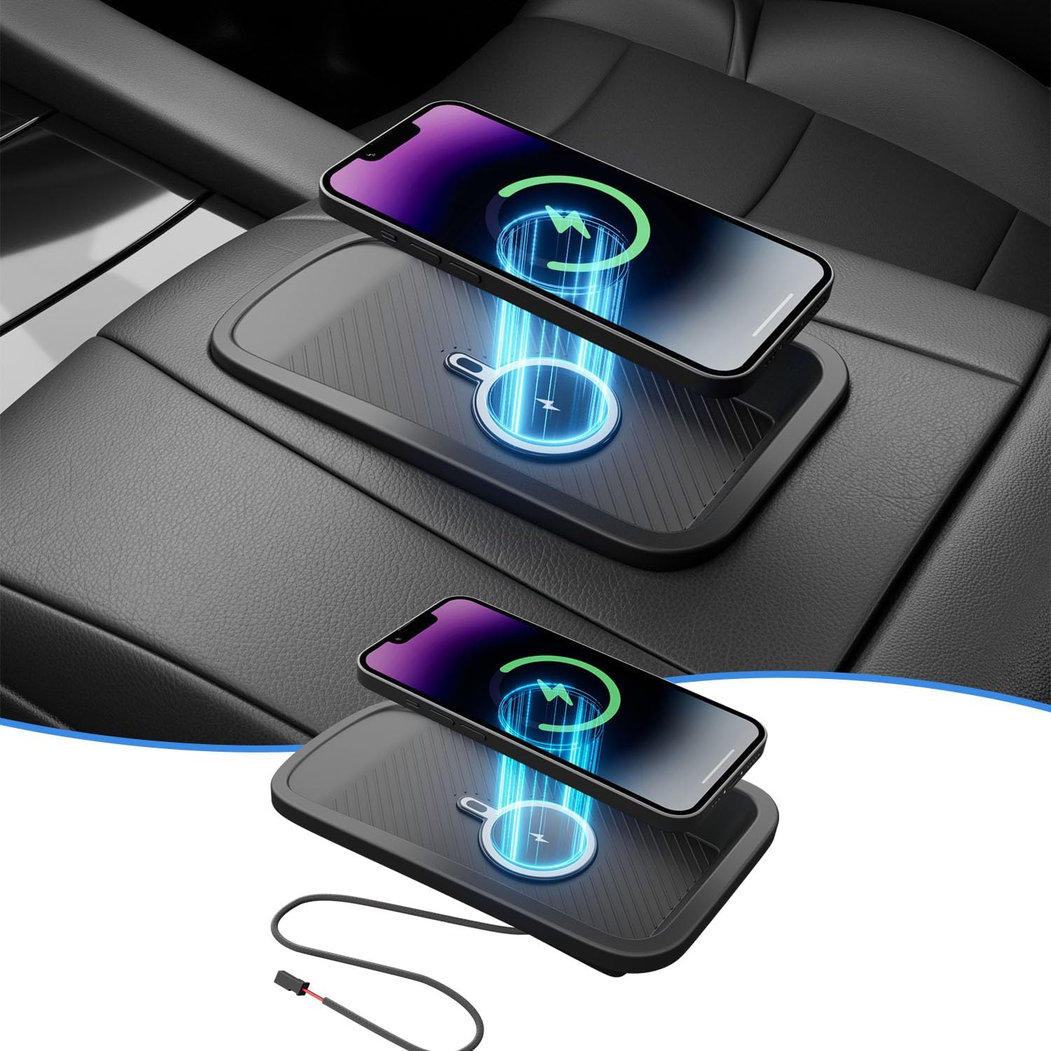 Xipoo Magnetic Wireless Charger Compatible with 2015-2020 Cadillac Escalade