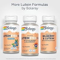 Vista 6 de SOLARAY Ojos avanzados de luteína de 24 mg con extracto de arándano y extracto de arándano, suplemento de apoyo para la salud ocular y macular que