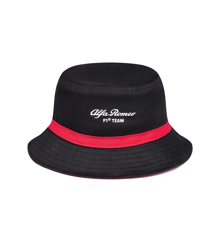 Bucket Hat Alfa Romeo Racing F1 2023 Preto e Vermelho