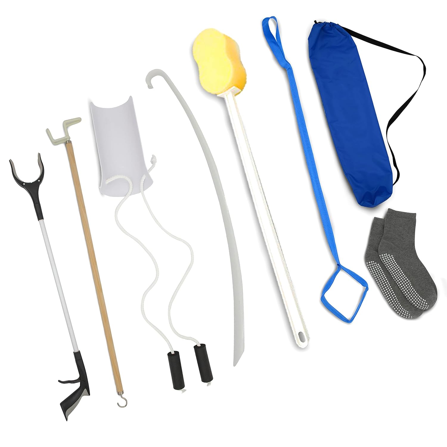 Buy 8 Piece Recovery Kit Created by Occupational Therapist for Hip/Knee/Back SurgeryReacher