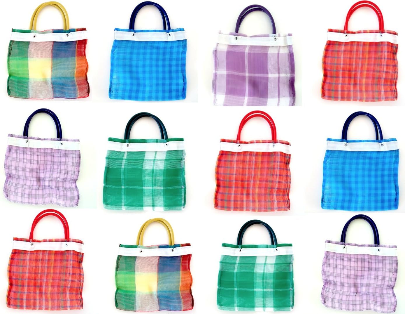 ShopimundoMini Mexican Mercado Favor Bags for Candies (12 Pack). Mexican Mercado Bags Small for Mexican Party Favors.