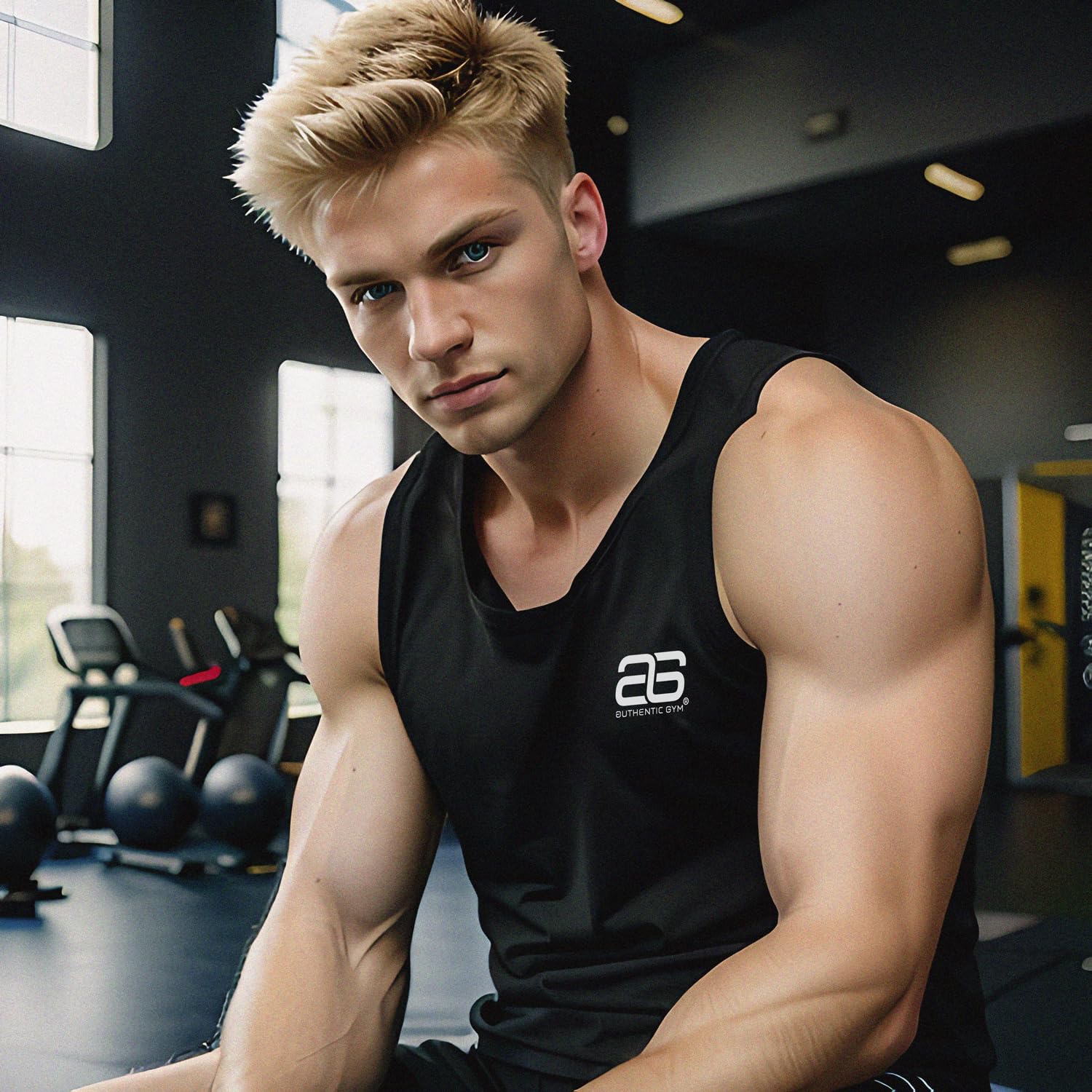 Camiseta de tirantes para hombre, funcional y de secado rápido, camiseta de entrenamiento para gimnasio