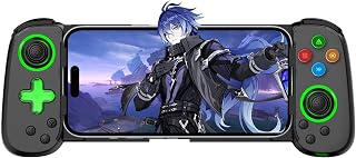 Joso Phone Controller for iPhone & Android, Wireless Mobile Game Controller with Hall Effect Joystick, Turbo | Compatible with iPhone 17-12, Galaxy S24-S21 Series for COD Mobile, Genshin Impact, Cloud Gaming