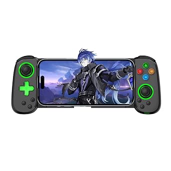 Joso Phone Controller for iPhone & Android, Wireless Mobile Game Controller with Hall Effect Joystick, Turbo | Compatible with iPhone 17-12, Galaxy S24-S21 Series for COD Mobile, Genshin Impact, Cloud Gaming