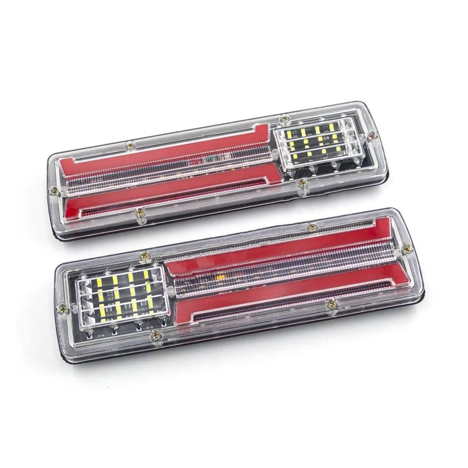Genérico Luces Traseras Lámpara trasera LED 12V 24V par piezas reparación remolque barco para camión furgoneta caravana iluminación señal giro 2 uds Luz Izquierda