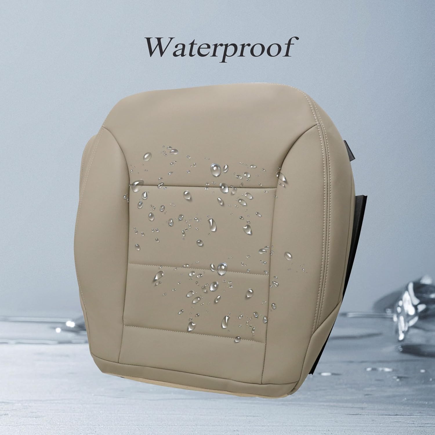 GXARTS Driver Side Bottom Replacement Leather Seat Cover Tan Compatible with Mercedes-Benz ML320 ML350 ML450 ML500 ML550 2009 2010 2011 2012 2013